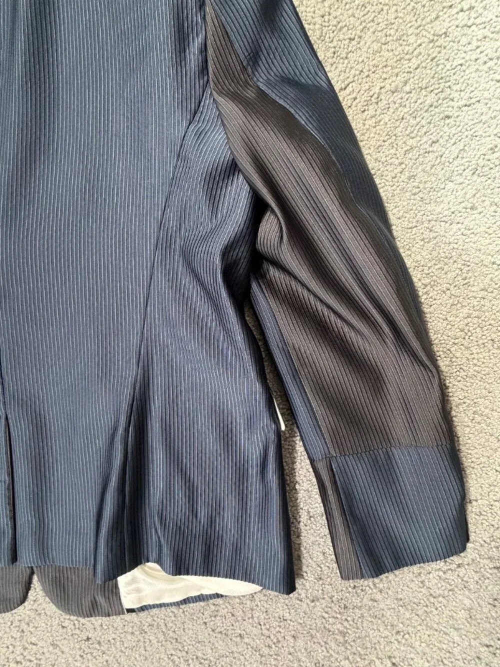 MARK & LONA FER Collection Strip Search Warrant Jacket - UK 46R-Navy/Black NWOT